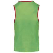 Multi-sports reversible bib Sporty Red / Fluorescent Green XXL/3XL