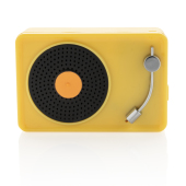 Mini Vintage 3W draadloze speaker, geel, zwart