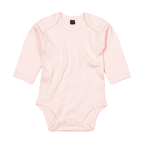Baby long Sleeve Bodysuit - Powder Pink - 0-3