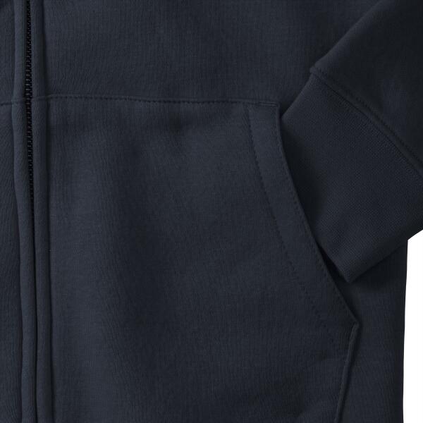 RUS Ladies Authentic Zip Hood Jacket, French Navy, XL