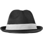 Polyester hoed zwart