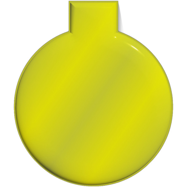 RFX™ M-10 round reflective PVC magnet large - Neon yellow