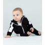 Baby/Toddler Tracksuit Top, Black/White, 0-6, Larkwood