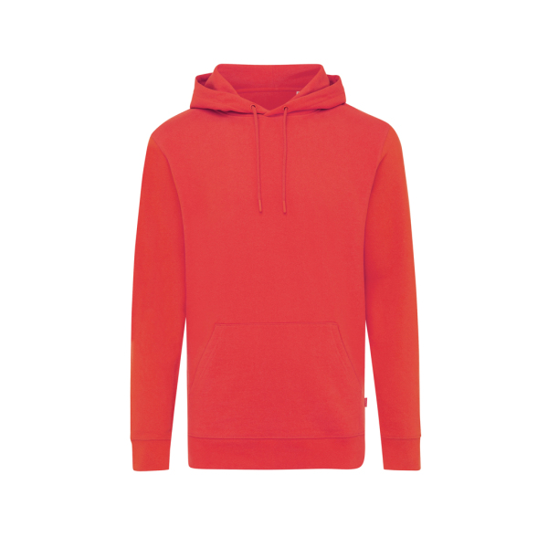 Iqoniq Jasper recycled cotton hoodie, luscious red (M)