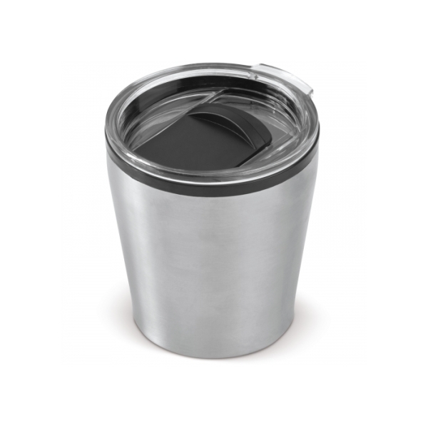 Koffiebeker metallic 180ml - Zilver