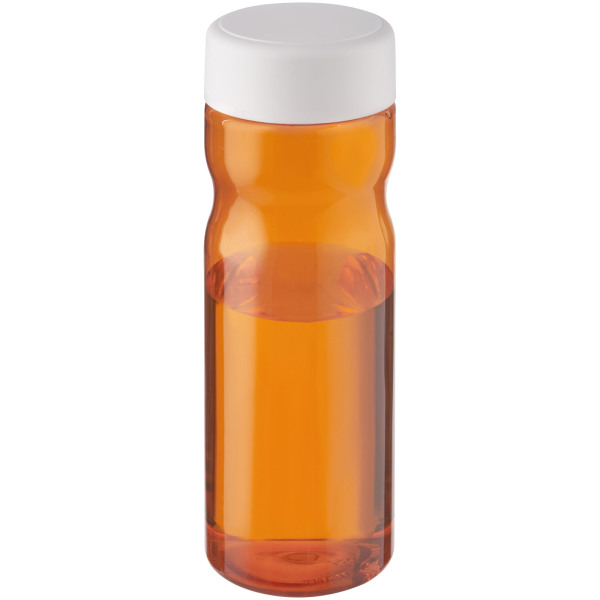 H2O Active® Eco Base 650 ml screw cap water bottle - Orange/White