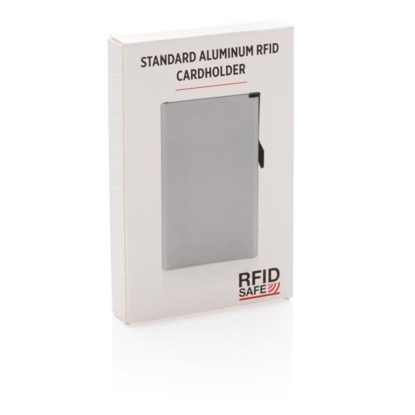 Standard aluminium RFID cardholder, silver