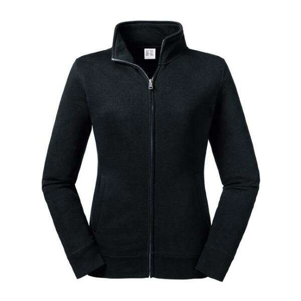 RUS Ladies Authentic Sweat Jacket, Black, XS