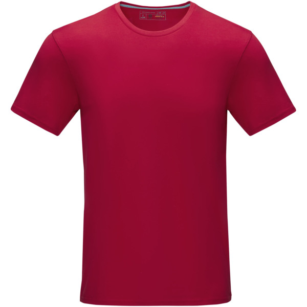 Azurite heren T-shirt met korte mouwen GOTS biologisch textiel - Rood - S