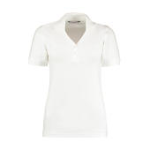 Women's Regular Fit Comfortec® V Neck Polo - White - XS