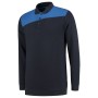 Polosweater Bicolor Naden 302004 Navy-Royalblue 4XL