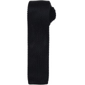 Slim knitted tie Black One Size