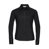 Ladies' LS Fitted Poplin Shirt - Black
