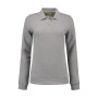 L&S Polosweater for her grey heather L