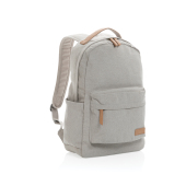 Impact AWARE™ 16 oz. recycled canvas laptop rugzak, grijs