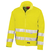Hi-Vis Soft Shell Jacket - Fluorescent Yellow - L
