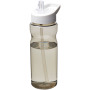 H2O Active® Eco Base 650 ml sportfles met tuitdeksel - Charcoal/Wit