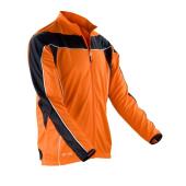 Bikewear Long Sleeve Performance Top, Neon orange/Black, L, Spiro