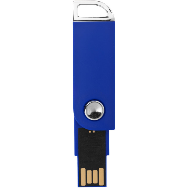 Swivel rectangular USB - Blauw - 64GB