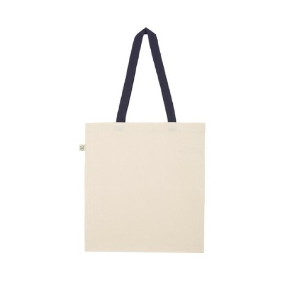 HEAVY SHOPPER TOTE BAG Natural/Navy ONE SIZE