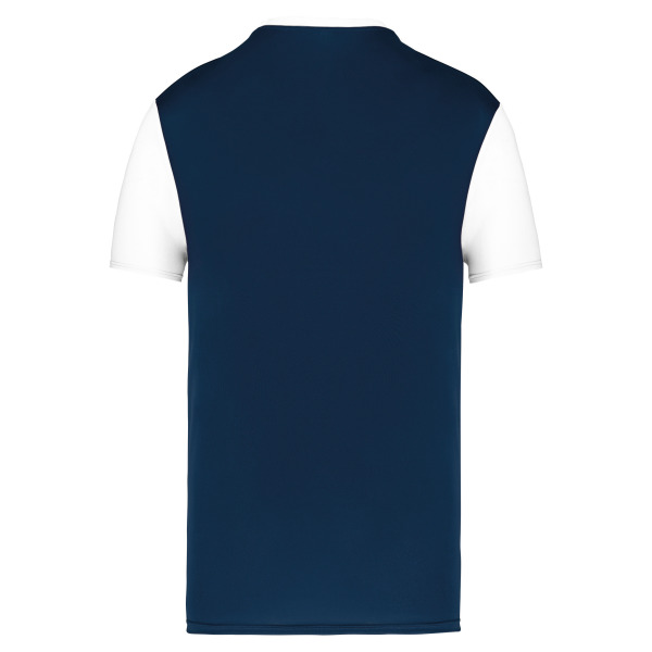 Tweekleurige jersey met korte mouwen voor kinderen Sporty Navy / White 12/14 jaar