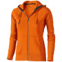 Arora dames hoodie met ritssluiting - Oranje - S