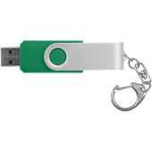 Rotate USB met sleutelhanger - Groen - 64GB