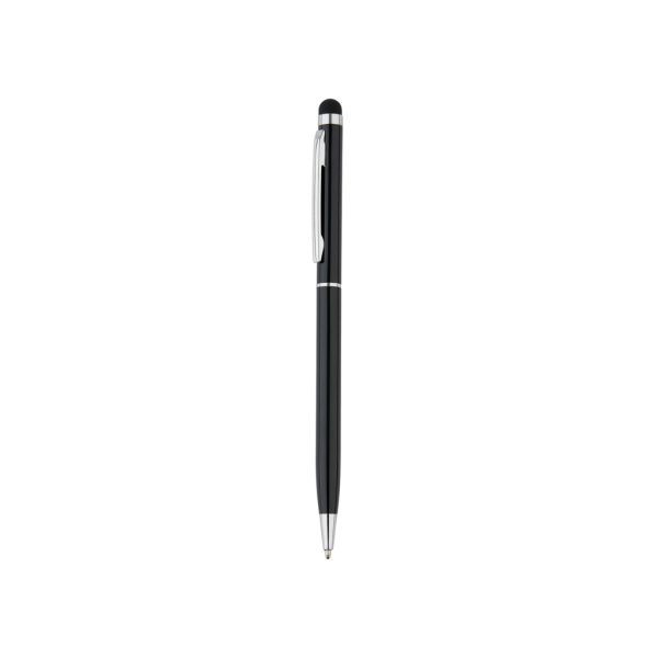 Aluminium touchscreen pen, zwart