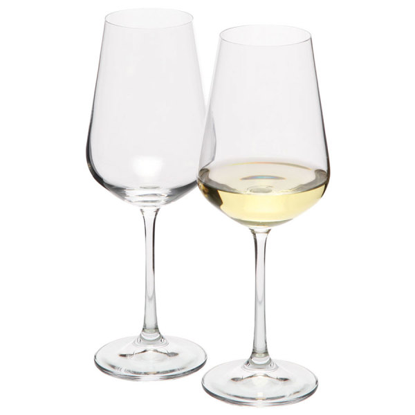 VS MORETON set van 2 elegante Bohemia Crystal witte wijn glazen 250 ml. VS MORETON set van 2 elegante Bohemia Crystal witte wijn glazen 250 ml.