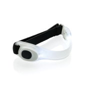 Veiligheids LED armband, wit, zwart