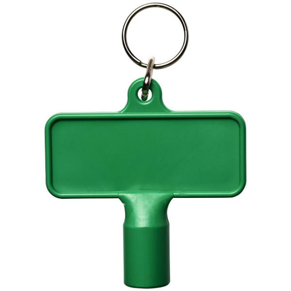 Maximilian rechthoekige hulpsleutel sleutelhanger 8mm - Groen