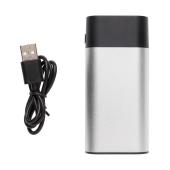 4.000 mAh powerbank met digitaal display, zilver