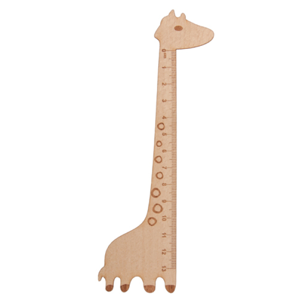 Looney houten liniaal giraffe dier