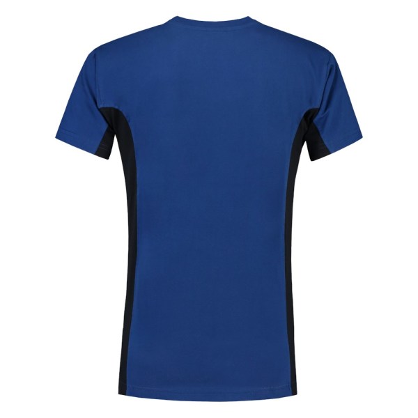 T-shirt Bicolor Borstzak 102002 Royalblue-Navy 4XL