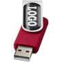 Rotate-doming USB 4GB - Rood/Zilver