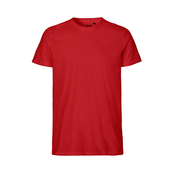 Neutral mens fitted t-shirt-Red-3XL