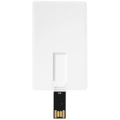 Slim creditcard-vormige USB 4GB - Wit