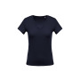 Ladies' short-sleeved V-neck T-shirt Navy M