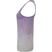 Ladie's seamless fade-out vest Purple / Light Grey Marl XXS/XS