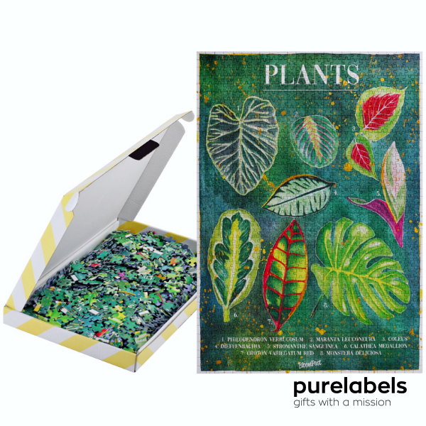 BLOEMpost brievenbus cadeau bloemenpuzzel relatiegeschenk | puzzel planten