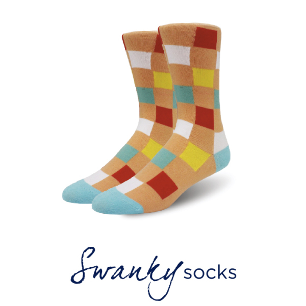 Swanky socks custom made full colour