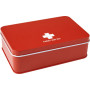 Metal tin first aid kit Hassim red