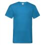 FOTL Valueweight V-Neck T, Azure Blue, S