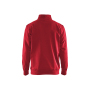 Sweatshirt bi-colour met halve rits Sweatshirt bi-colour met halve rits