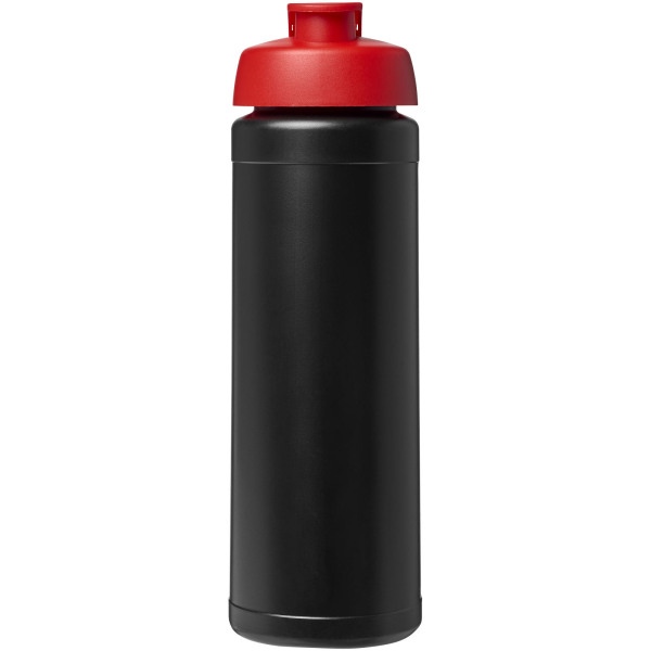 Baseline® Plus 750 ml flip lid sport bottle - Solid black/Red