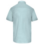 Overhemd in onderhoudsvriendelijk polykatoen-popeline korte mouwen heren Ice Mint 5XL