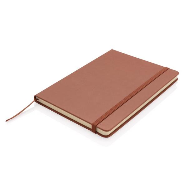 Deluxe hardcover PU A5 notitieboek, bruin