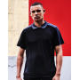 Contrast Coolweave Polo - Classic Red/Black - 4XL