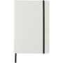 Spectrum A5 notitieboek met gekleurde sluiting - Wit/Zwart