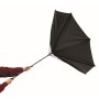 Manueel te openen, stormvaste paraplu TORNADO - zwart
